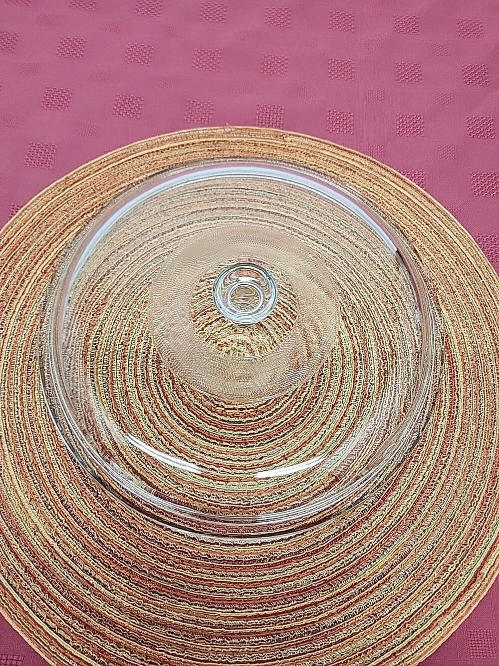 Pyrex Replacement Lid Clear Glass Measures 9.5 In Inner Lip To Inner Lip - Picture 4 of 6
